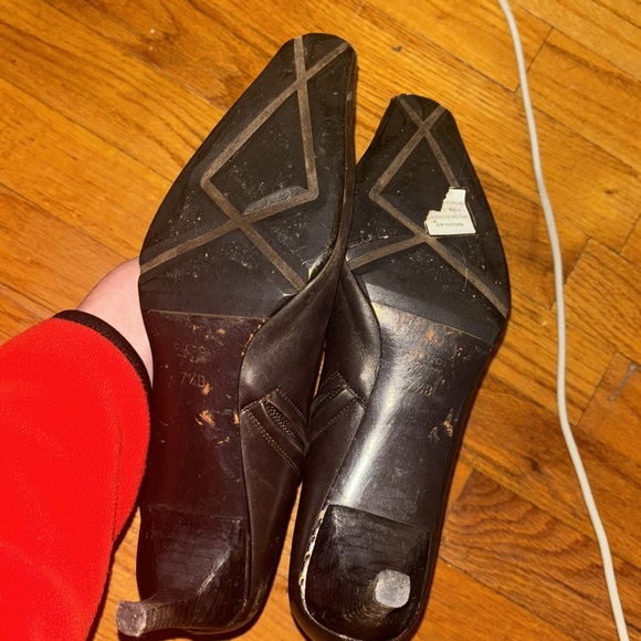 Gucci Brown Leather Heeled Boots - Picture 12 of 12